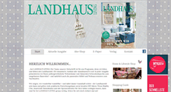 Desktop Screenshot of landhausliving.de