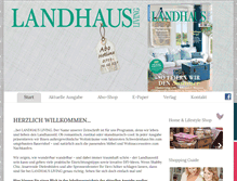 Tablet Screenshot of landhausliving.de